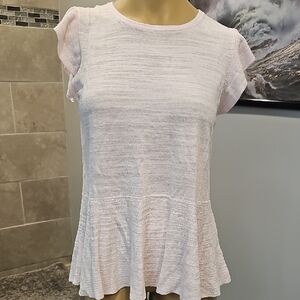Loft Pink and White Tank! NWT!